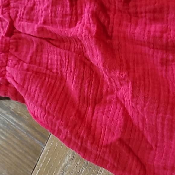 Pomander Place Red Lightweight Gauze Morgan Dress - Picture 9 of 9